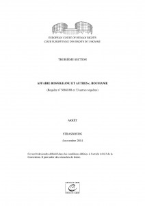 AFFAIRE BOSNIGEANU ET AUTRES c. ROUMANIE-page-001